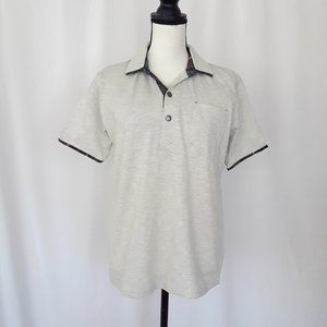 Power To The People Gray Casual Short Sleeve Shirt